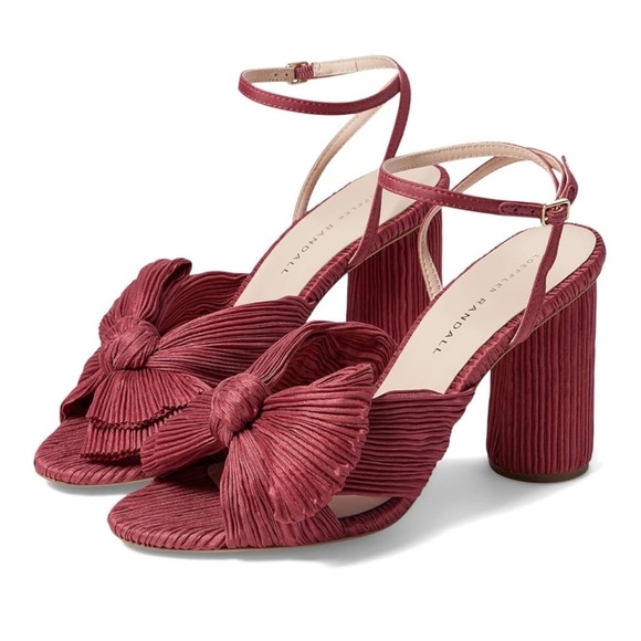 Loeffler Randall Shoes - new Loeffler Randall Camellia pleated knot bow heels in tea rose pink